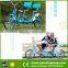 4 wheel cheap two people pedal tandem 2 passenger family bike, touring bike