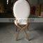 New design Rose gold Round back stainless steel chair