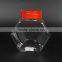 pet Food grade mini Plastic candy jar with lid