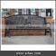 All kinds of different park benches