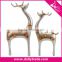 Silver Resin Deer Figurines for Christmas Decoration, Wholesale Christmas Resin Deer Craft