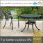 Cast aluminum outdoor furniture garden dining table and chairs set