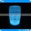 Eye-catching color change standing LED lighting face shape stool chairs