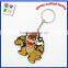 High Quality Coloful Soft Silicone Cheap Custom Cartoon Souvenir Keychain