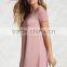womens tshirt blank Dresses Crew Neck Short Raglan Mesh Sleeve T-Shirt Dress Women Lady