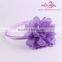 Wholesale cheap baby headband handmade organza fabric flower headband