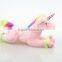 Custom new design hot selling plush kids wholesale purple white pink unicorn stuffed animal