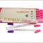 Kearing brand Fabric garment air erasable self vanishing violet+pink color Dual tipped air erasable marker # AT10-VP