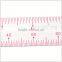 China Kearing Flexible Plastic Sandwich Line Scale Ruler For Design