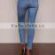 MGOO High Quality Spandex Women Hipster Blue Denim Jeans Fashion Skinny Shinning Muslim Pants