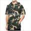 Factory Hot Sell Mens Destructed Camo Short Sleeve Hoodie