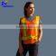 Fashion flashing led waistcoat 100% polyester security hi vis vest