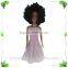 Top quality fashion curly hair black dolls