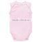 High quality sleeveless blank white cotton baby romper bodysuit