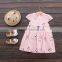 Wholesale summer cotton printing baby girl shirt dress