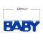 PVC Confetti Party Decoration Baby Shower Message "Baby" At Random