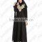 embroidered hemp muslim dress/ jnj Arabian islamic fashionable abaya kaftan dresses/fancy dl islamic abaya