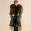 New fashion wholesale big fur collar fur parka for women