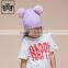 Modern Cheap Rabbit Fur Headband Warm Fur Pom Wholesale Baby Knitting Crochet Hat