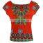 African Wax Printed Cotton Fabric Kitenge Girls Party Dress