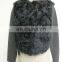 2013 fashion sheep fur leather jacket