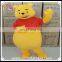 Popular design winnie bear mascot costume, fur cartoon costume