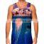 All over printed mens tank top wholesale