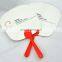 small advertising artcard hand fan