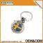 2015 popular items custom design sweden and usa premium key ring with flag