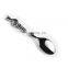 High quality music note silver shiny metal spoon