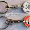 Zinc Alloy Trolley Coin Keychain