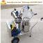 Electric cow milking suction machine with single or double buckets for farm