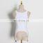 TWOTWINSTYLEElegant Loose O Neck Sleeveless Spaghetti Strap Irregular Hem Tank Tops Women