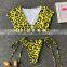 Short Sleeve Bikini Set 2019 Separate Female Swimsuit Brazilian Thong Sexy Biquinis Crop Top Swimwear Bathing Suit