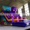 2020 popular portable tall slide ,inflatable crayon bounce house with slide with big octopus cartoon