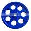 Body Exercise Weight Lifting Training Rubber Weight Plate With 7 holes