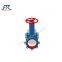 2PC body Bi directional PU lined wear-resistant knife gate valve