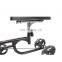 Folding knee rollator scooter walker with knee support