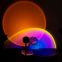 2021 New Design Desktop Modern LED Rainbow Sunset Projection Lamp