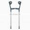 Adjustable Collapsible Forearm Elbow Crutch Walking Stick with Comfy Handle