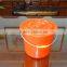 6L round plastic bucket with lid, steel handle, plastic barrel and pail
