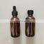 Promotion !!! 60ml 120ml 2OZ 4OZ Boston amber essential oil dropper glass bottle with Polycone Phenolic Caps