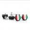 Customized Aluminum Alloy Country Flag Logo 8mm Car License Plate Bolt
