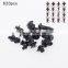 Car Retainer Clips & Plastic Fasteners Kit 16 kinds black Rivet auto Clips set