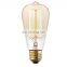 ST64 Vintage Edison Bulb E27 Клетка для белок Промышленные лампы Эдисона