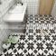 Small tiles black and white 300 * 300 lattice retro balcony bathroom kitchen tiles
