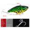 6 color pencil VIB lure bait 7.4cm 20.5g fake bait 6#BKB fish hook hard bait with fish hook