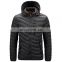 Male hot sale down jacket custom logo men's overcat down jacket thick hooded winter jacket plus size bubble coat