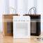 Wholesale Kraft Gift Bag Window Brown Gift Paper Bags Kraft White