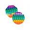 squeeze pure compression snappers gradient push pop bubble sensory fidget toy 5x5inch